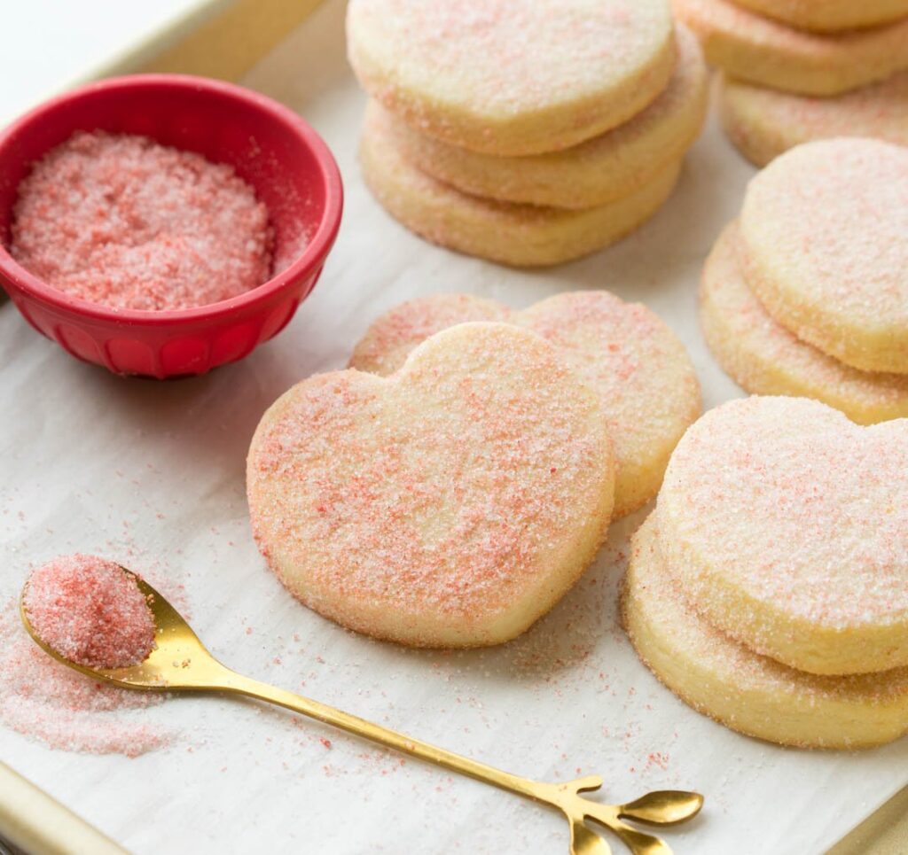 Lemon + Strawberry Sugar Cookies