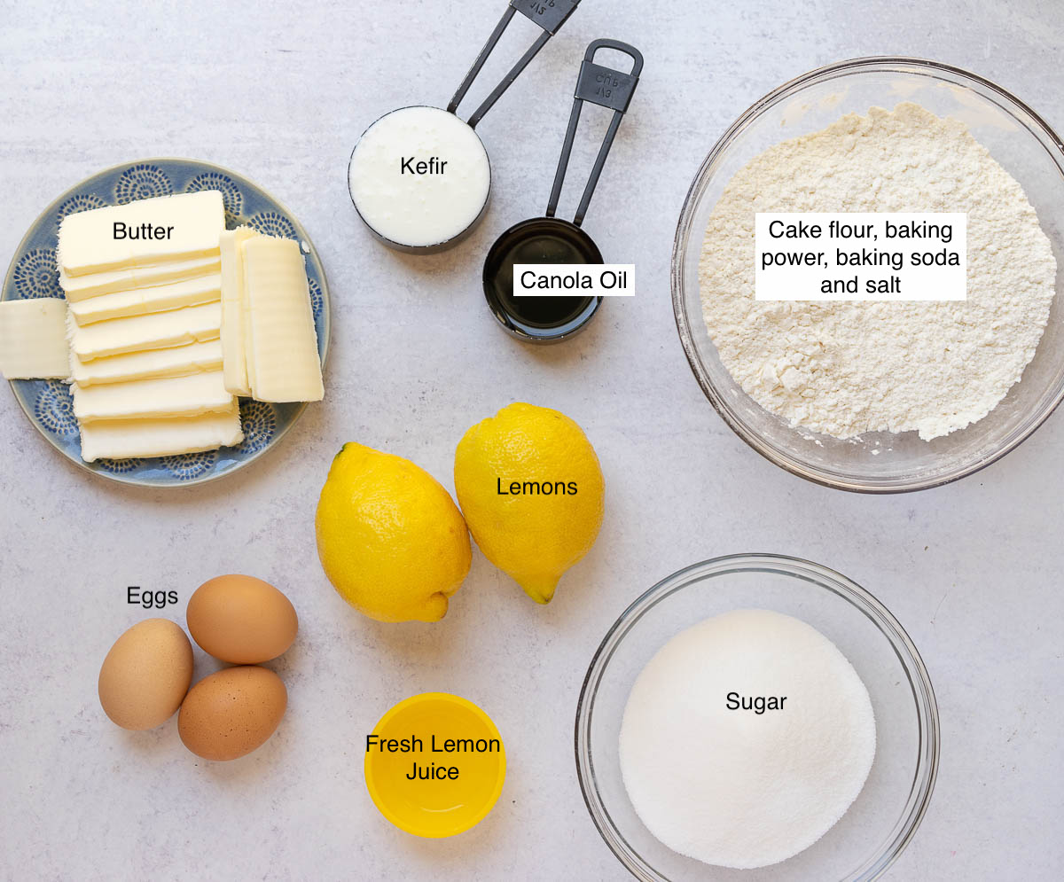ingredients lemon snack cake